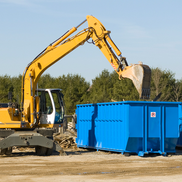 can i choose the location where the residential dumpster will be placed in Alton MO